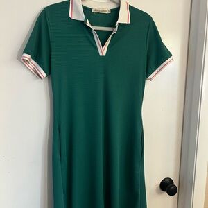 Chic Green Polo Dress